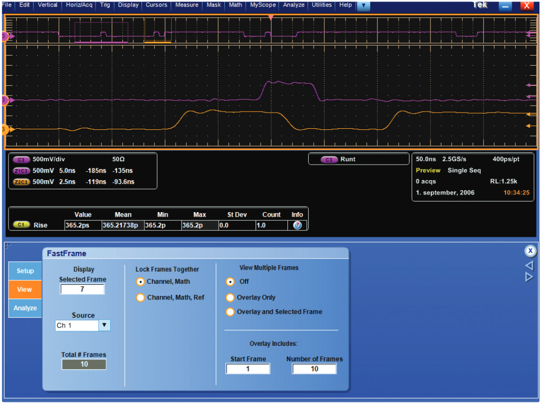 Using FastFrame Segmented Memory Tektronix