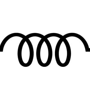 インダクタンスの電気回路図