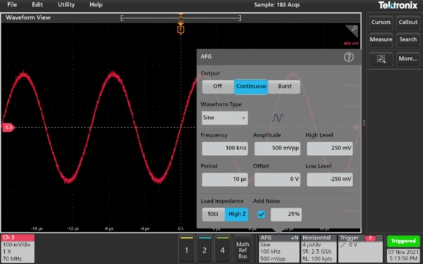 Oscilloscope numérique 200 Mhz 2 voies 40 K échantillons