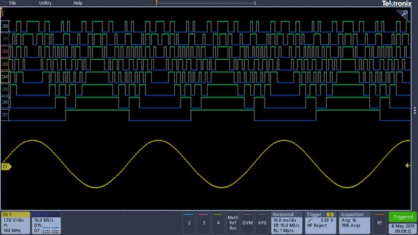 Oscilloscopio di segnale misto - MDO3000 series - Tektronix - portatile /  multicanale / con generatore di forma d'onda arbitraria