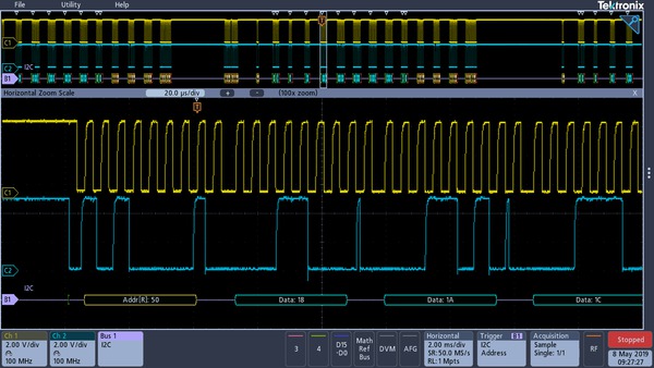 Oscilloscopio di segnale misto - MDO3000 series - Tektronix - portatile /  multicanale / con generatore di forma d'onda arbitraria