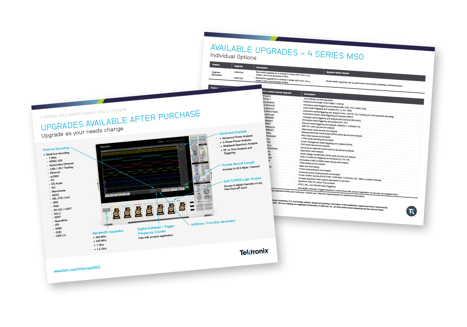 4 Series MSO Upgrade Guide Tektronix