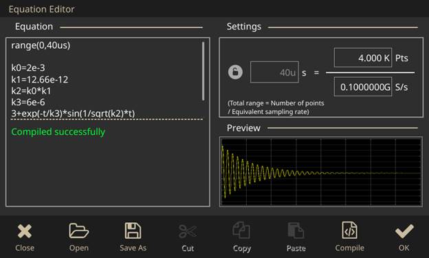 creating a damped sine wave