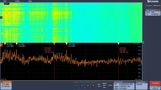 Oscilloscopio di segnale misto - MDO3000 series - Tektronix - portatile /  multicanale / con generatore di forma d'onda arbitraria