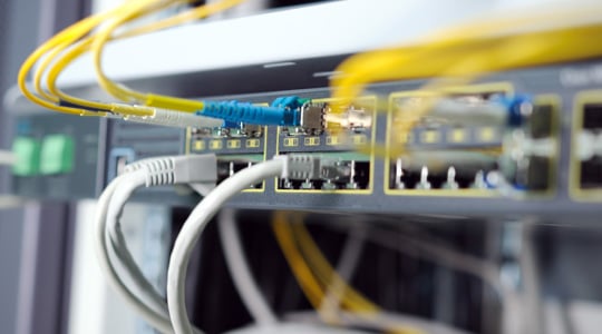 optical transceivers with LAN connections