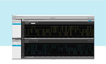 A screenshot from Tektronix Source Express software showing PAM 4 Signals.