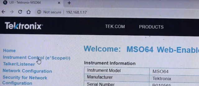 How to control Tek Scope over LAN_en