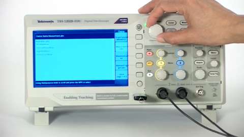 Performing Lab Experiments on a TBS1000B-EDU Oscilloscope | Tektronix