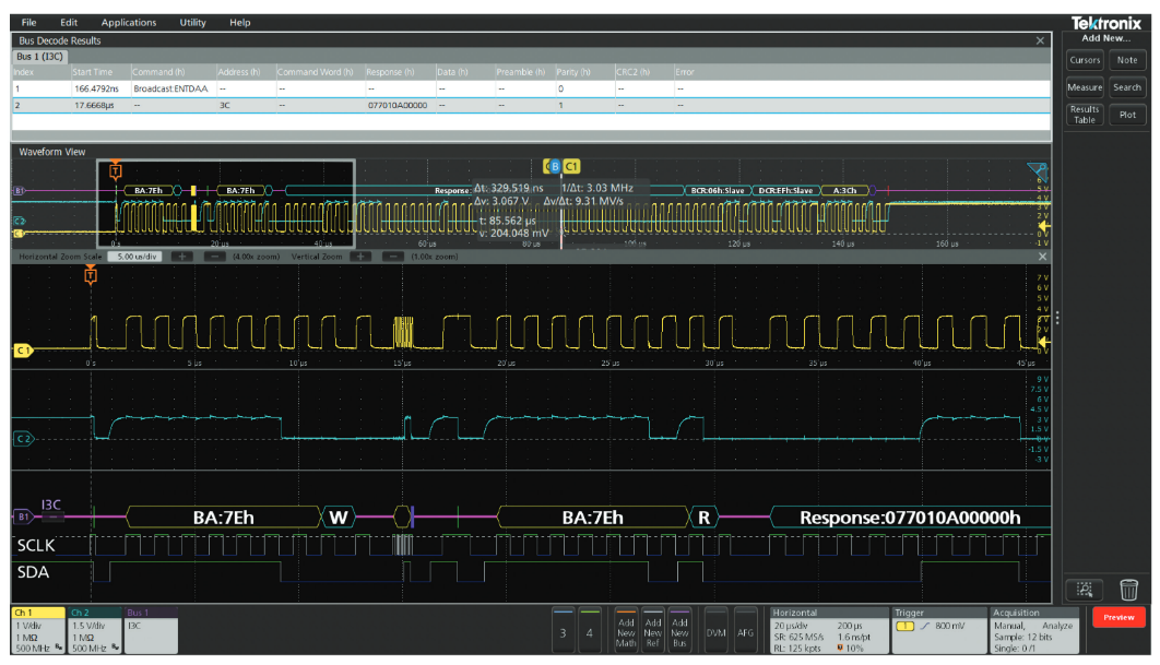 Decoding And Searching MIPI I3C Bus Activity With An Oscilloscope ...