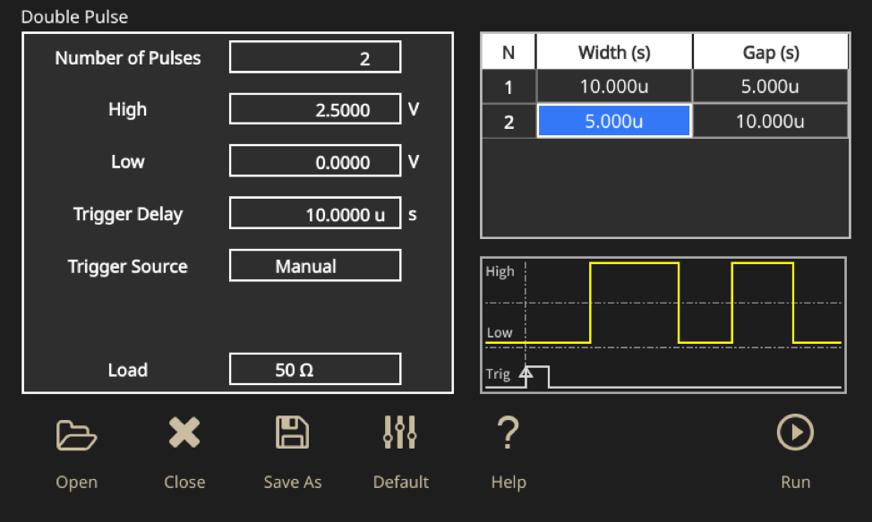 double pulse test tektronix afg31000 arbitrary function generator |  Tektronix