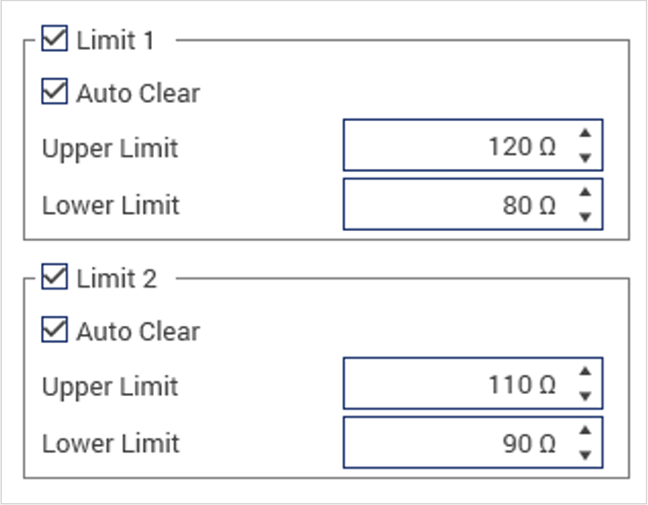 KickStart DMM App Limit 1 and Limit 2 settings enabled