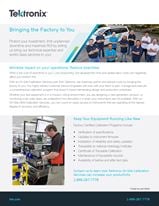 Onsite calibration services