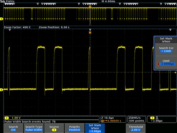 10m Largeur Oscilloscope Sonde différentielle Gain Split