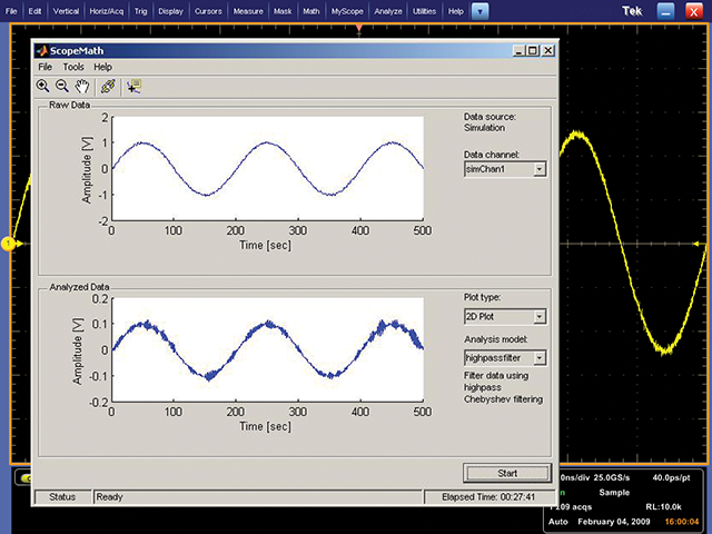 Local signal analysis on an oscilloscope Local signal analysis on an oscilloscope