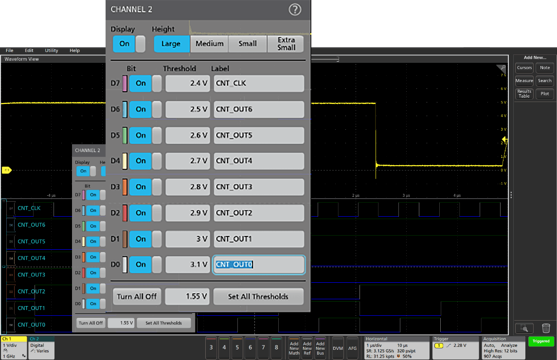 FI38102OM-MSO  Oscilloscope numérique 2 voies 100MHz avec